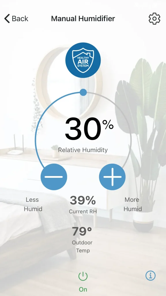 Wi-Fi Thermostat App Healthy Air App