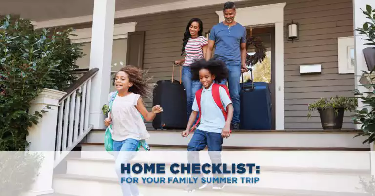 checklist for a family summer trip.