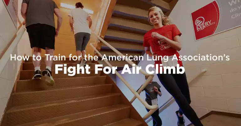 training for the american lung association fight for air climb